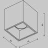 Потолочный светильник MAYTONI ALFA LED C064CL-5W2,7K-SQ-WB